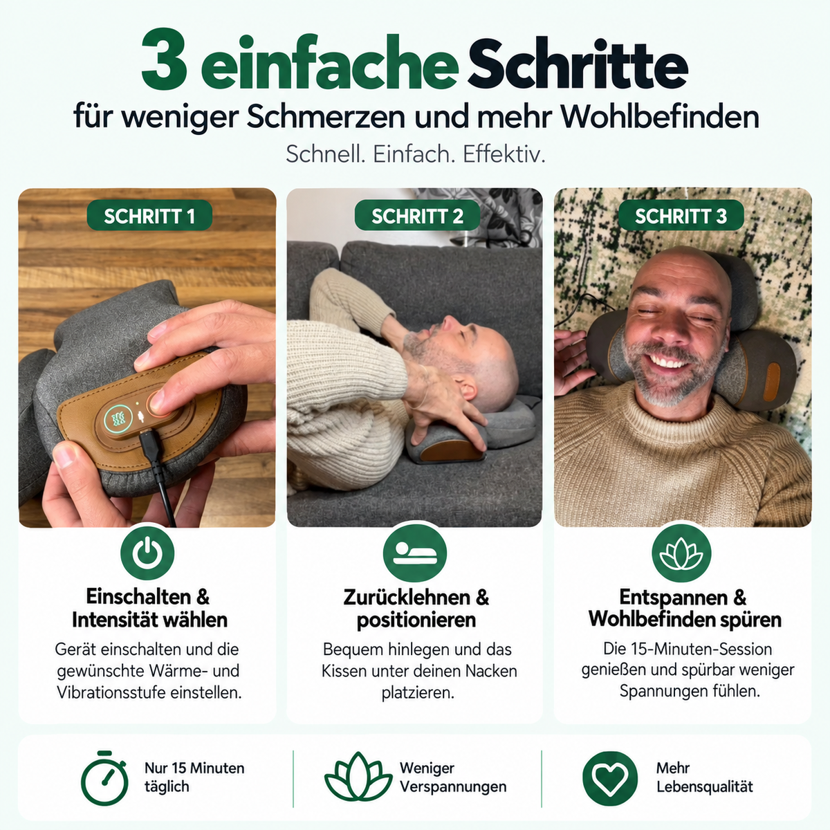 FisioRest - 3-in-1 Nackenentspanner